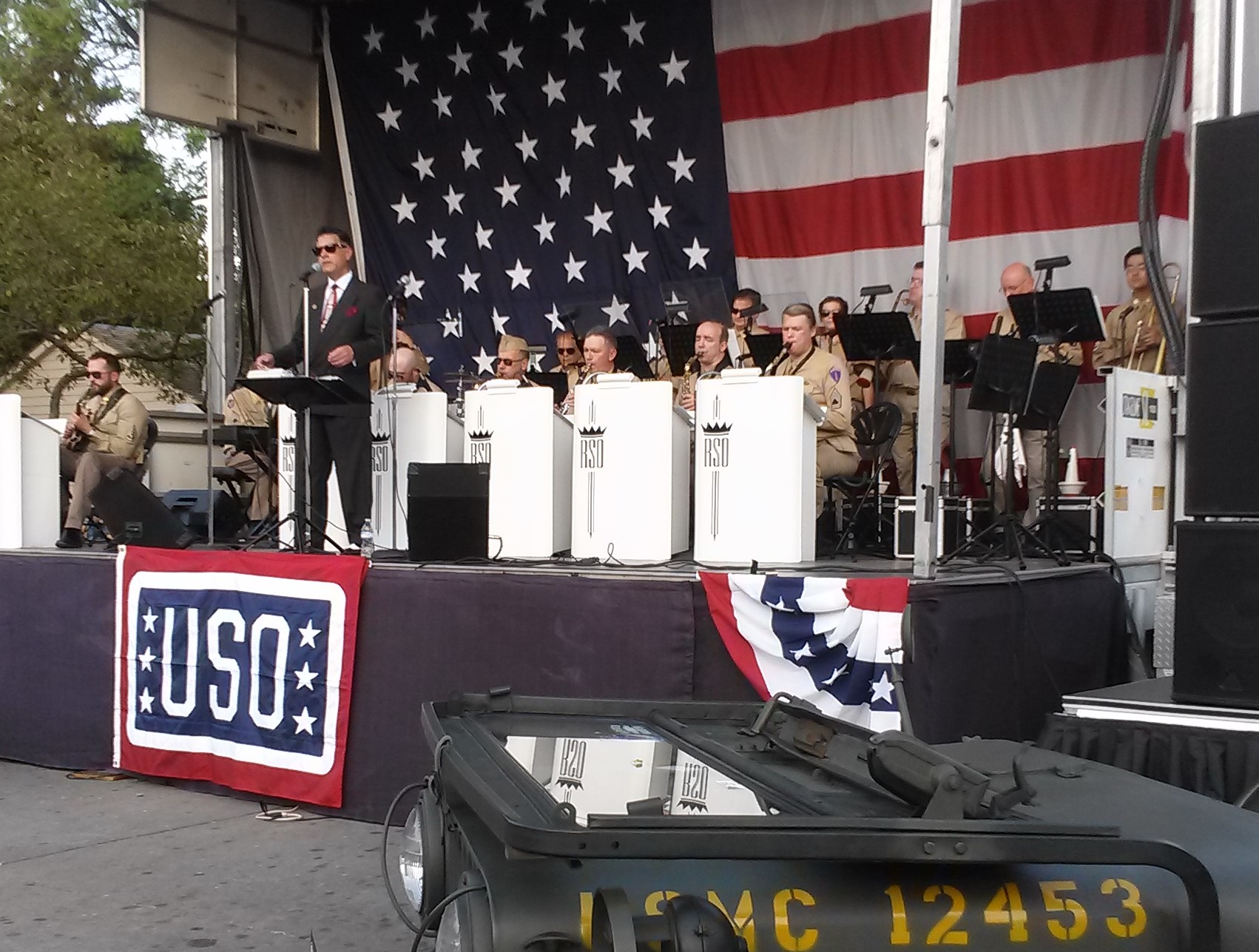 Rhythm Society performing at Greenfield Village for a World War Two tribute event